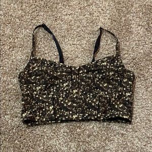 Lululemon Confetti Brown Sports Bra